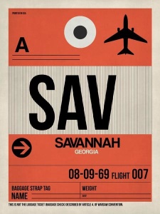 NAXART Studio - SAV Savannah Luggage Tag I