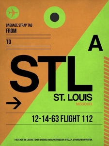 NAXART Studio - STL St. Louis Luggage Tag I
