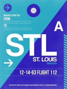 NAXART Studio - STL St. Louis Luggage Tag II