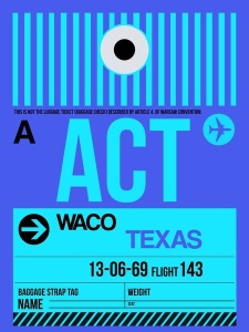 NAXART Studio - ACT Waco Luggage Tag II