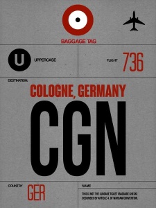 NAXART Studio - CGN Cologne Luggage Tag I