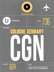 NAXART Studio - CGN Cologne Luggage Tag II