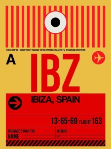 NAXART Studio - IBZ Ibiza Luggage Tag I