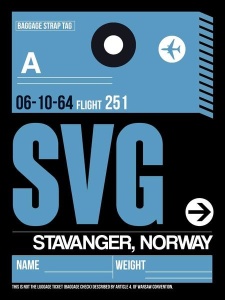NAXART Studio - SVG Stavanger Luggage Tag II
