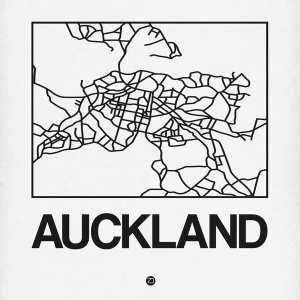 NAXART Studio - White Map of Auckland