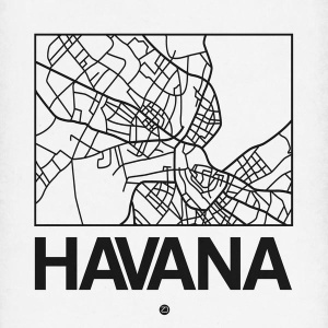NAXART Studio - White Map of Havana