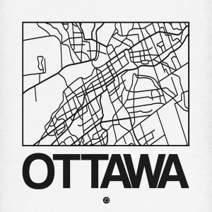 NAXART Studio - White Map of Ottawa