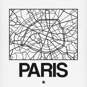 NAXART Studio - White Map of Paris