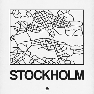NAXART Studio - White Map of Stockholm