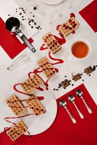 Dina Belenko - Suprematic Meal: Viennese Waffles