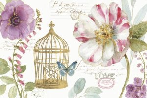 Lisa Audit - Rainbow Seeds Floral Birdcage I