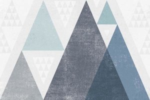 Michael Mullan - Mod Triangles I Blue
