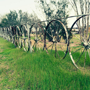 Carol Highsmith - Wagon Wheel Fence, Fayette County