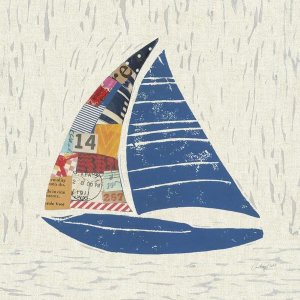 Courtney Prahl - Nautical Collage IV on Linen