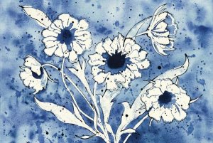 Shirley Novak - Batik Flowers Crop