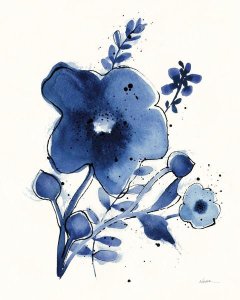 Shirley Novak - Independent Blooms Blue I