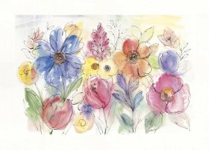 Silvia Vassileva - Bright Aquarelle Flowers
