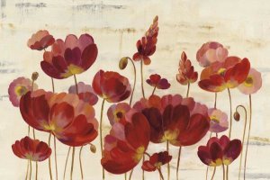 Silvia Vassileva - Red Flowers on Marble
