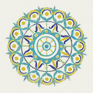 Kathrine Lovell - Lakai Circle V Blue and Yellow