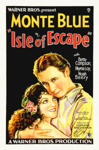 Hollywood Photo Archive - Monte Blue with Myrna Loy, Isle of Escape, 1930