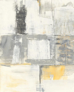 Mike Schick - Gray and Yellow Blocks II White