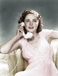 Hollywood Photo Archive - Kay Aldridge with Telephone