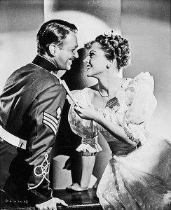 Hollywood Photo Archive - Douglas Fairbanks with Joan Fontaine - Gunga Din