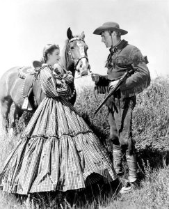 Hollywood Photo Archive - Joan Bennett with Randolph Scott in Texans