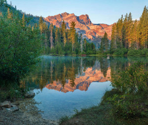 Tim Fitzharris - Sierra Buttes from Sand Pond, Tahoe National Forest, California