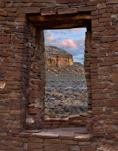 Tim Fitzharris - Window, Pueblo del Arroyo, South Mesa, Chaco Culture National Historical Park, New Mexico