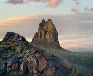 Tim Fitzharris - Ship Rock formation at sunset, remnant basalt core of extinct volcano, New Mexico