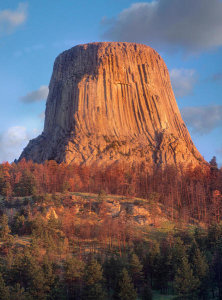 Tim Fitzharris - Basalt formation,  Devils Tower National Monument, Wyoming