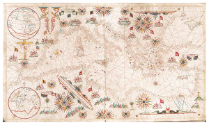 Giovanni Battista Cavallini - Portolan chart of the Mediterranean Sea and western part of the Black Sea [Recto], 1640