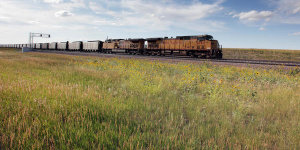Carol Highsmith - Train near Casper, Wyoming, 2009