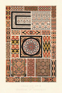 Owen Jones - Plate XXXV, Arabian No. 5 from "The Grammar of Ornament", ca. 1856