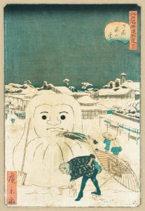 Hirokage Utagawa - Okuramae no yuki (Snowscape), 1859
