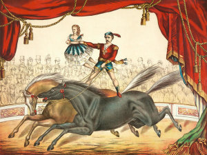 Gibson & Co. - Circus Scenes: The Two-Horse Act, ca. 1891