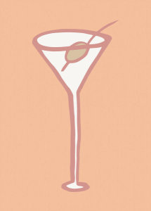 Pictufy Studio - Olive In Glass Peach Fuzz Poster