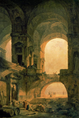 Hubert Robert - Vaulted Arches Ruin