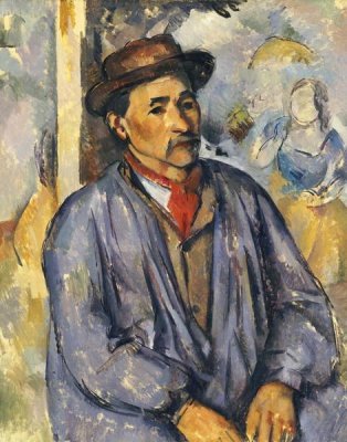 Paul Cezanne - Peasant In Blue Shirt