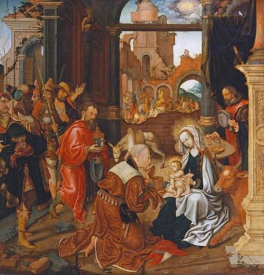 Jakob Van Amsterdam Cornelisz - Adoration of The Kings