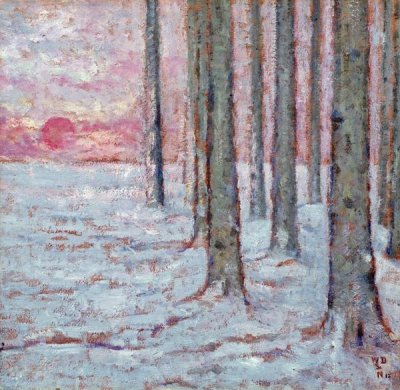 William Degouve De Nuncques - Winter In The Forest