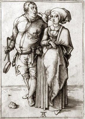 Albrecht Durer - A Cook and His Wife