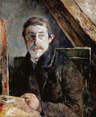 Paul Gauguin - Gauguin Behind An Easel