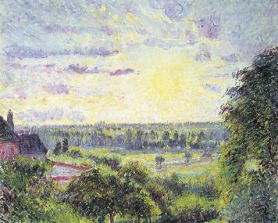 Camille Pissarro - Sunset at Eragny