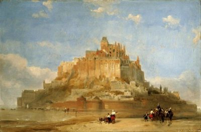 David Roberts - Mont St Michel From The Sands