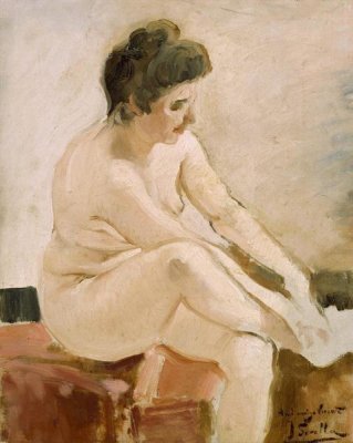 Joaquin Sorolla y Bastida - Seated Nude