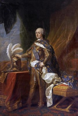 Charles Andre Van Loo - Portrait of King Louis XV of France and Navarre