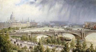 Auguste Ballin - St Paul's From Waterloo Bridge