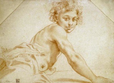 Annibale Carracci - A Boy Looking Over His Shoulder